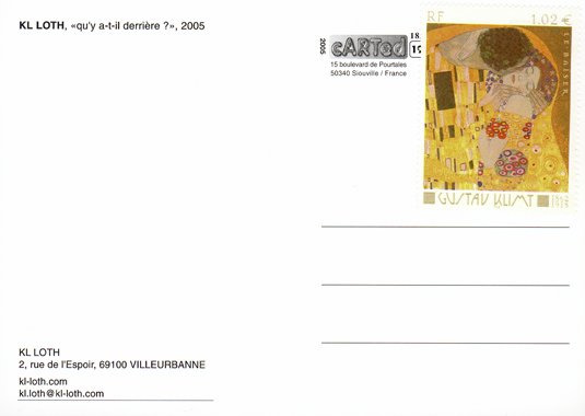 photo carte postale « LE BAISER de Gustav Klimt »