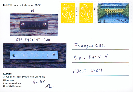 carte postale de loin pour Franois Cini